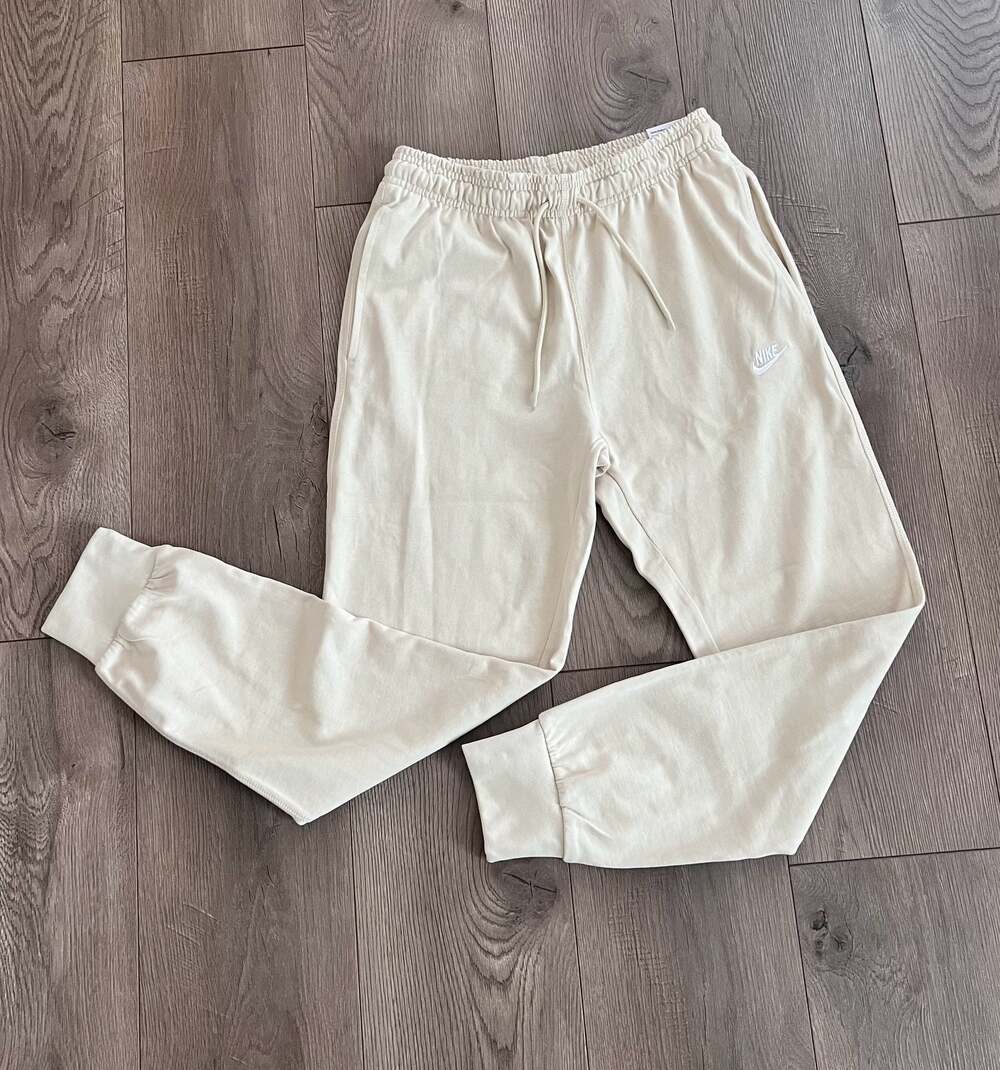 Nike Men's Club Knit Joggers Light Khaki Size S